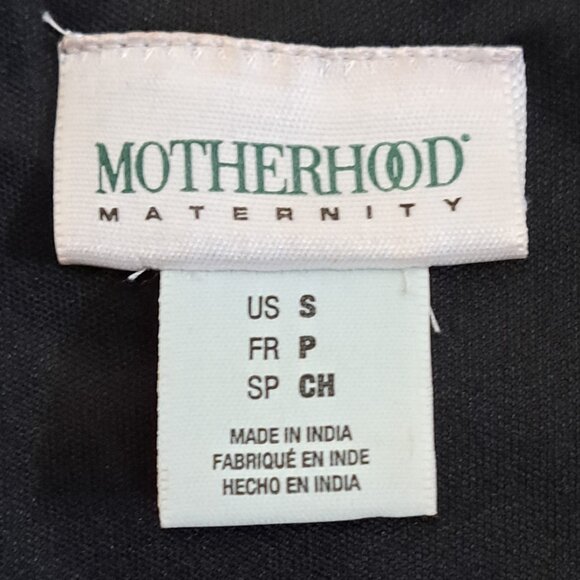 Motherhood Maternity Dress Small Summer Polka-dot Allover Print Black - Picture 3 of 5